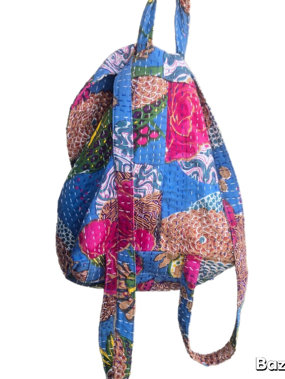 Kantha Drawstring Backpack - Picture 2 of 5